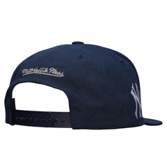 New York Yankees Mitchell & Ness Team Tagged Snapback Hat - Navy Hats