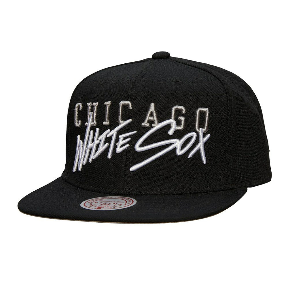 Chicago White Sox Mitchell & Ness Team Tagged Snapback Hat - Black Hats