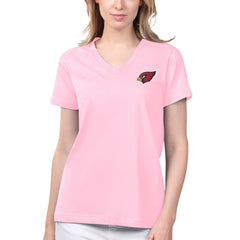 Arizona Cardinals Margaritaville Women's Game Time V-Neck T-Shirt - Pink T-shirts
