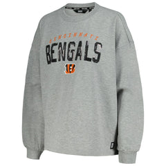 Cincinnati Bengals DKNY Sport Women's Penelope Pullover Sweatshirt - Heather Charcoal Pullover