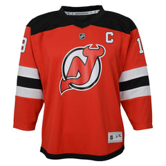 Nico Hischier New Jersey Devils Youth Captain Patch Home Replica Player Jersey - Red | US 200982458