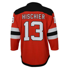 Nico Hischier New Jersey Devils Youth Captain Patch Home Replica Player Jersey - Red | US 200982458