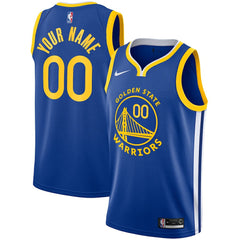 Golden State Warriors Unisex 2019/20 Custom Swingman Jersey Royal Icon Edition - Nike