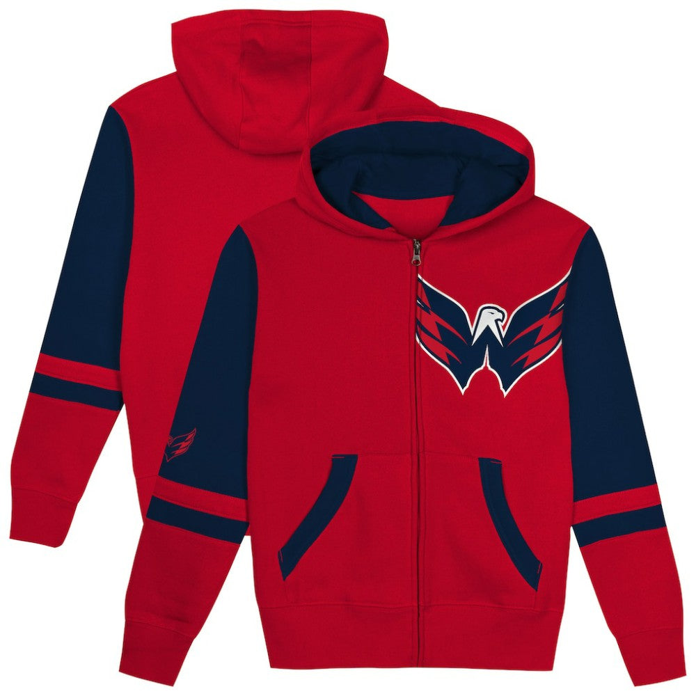 Washington Capitals Preschool Face Off Full-Zip Hoodie - Red | US 200983927