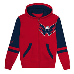 Washington Capitals Preschool Face Off Full-Zip Hoodie - Red | US 200983927
