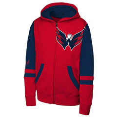 Washington Capitals Youth Face Off Full-Zip Hoodie - Red | US 200984209
