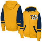 Nashville Predators Youth Face Off Full-Zip Hoodie - Gold | US 200984217