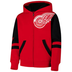 Detroit Red Wings Youth Face Off Full-Zip Hoodie - Red | US 200984218