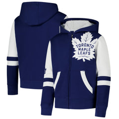 Toronto Maple Leafs Youth Face Off Full-Zip Hoodie - Blue | US 200984220