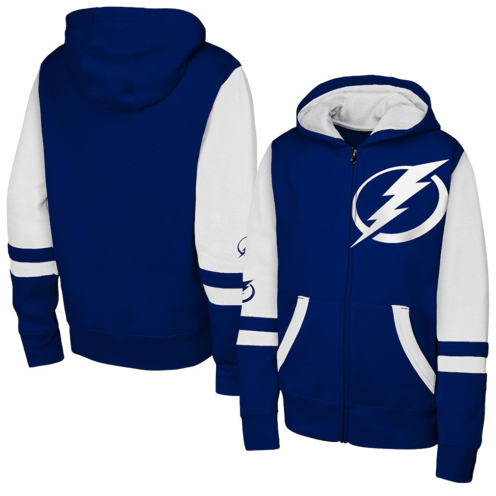 Tampa Bay Lightning Youth Face Off Full-Zip Hoodie - Blue | US 200984234