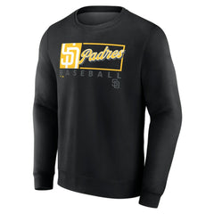 San Diego Padres Profile Big & Tall Pullover Sweatshirt - Black Pullover