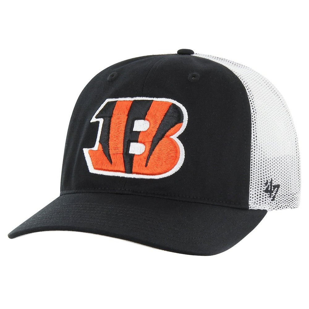 Cincinnati Bengals '47 Youth Trucker Adjustable Hat - Black/White Hats