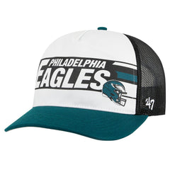 Philadelphia Eagles '47 Youth Trucker Adjustable Hat - White/Midnight Green Hats