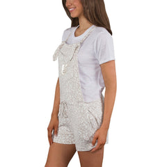 Baltimore Orioles Concepts Sport Women's Montana Hacci Knit Romper Overalls - Cream