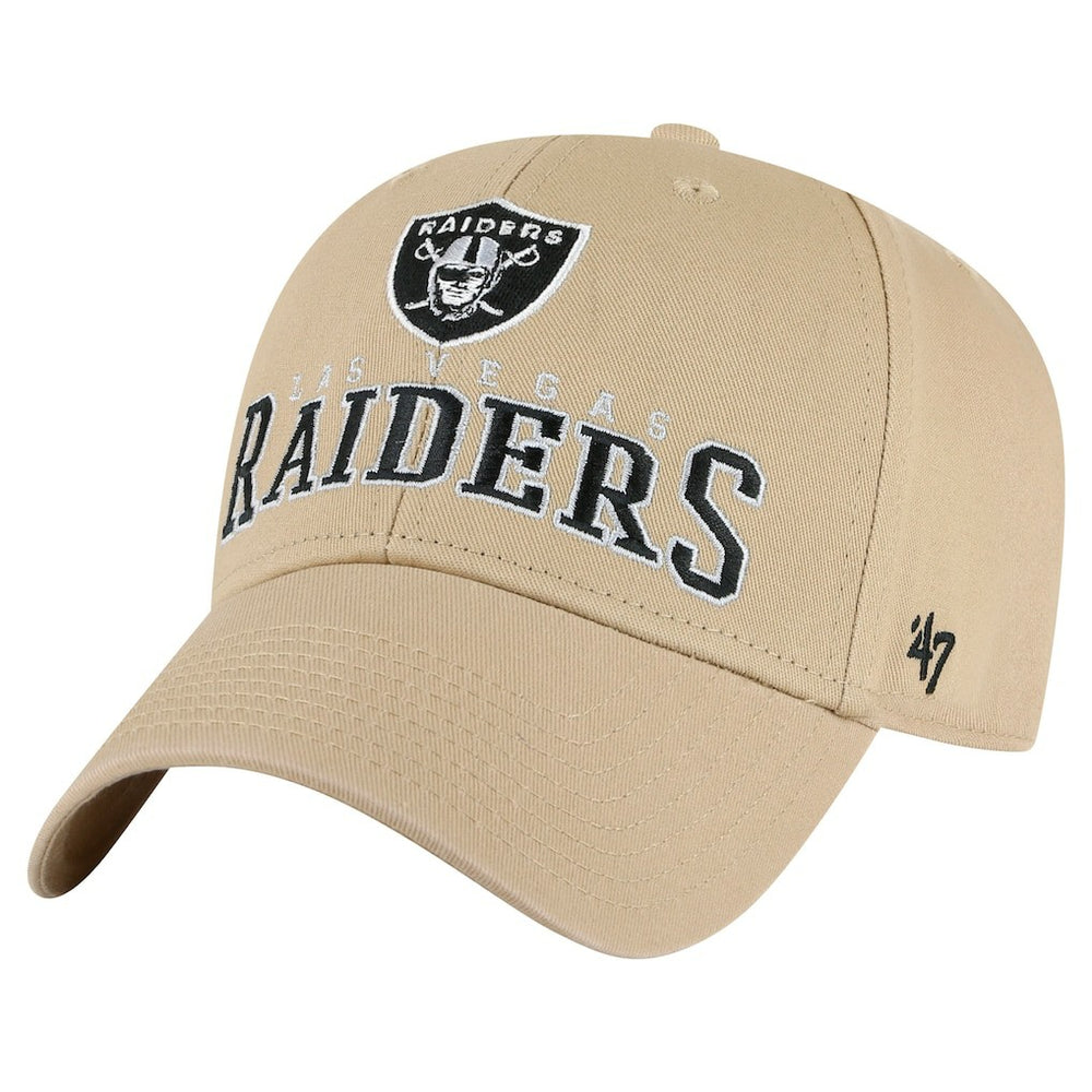 Las Vegas Raiders '47 Powell MVP Adjustable Hat - Khaki Hats