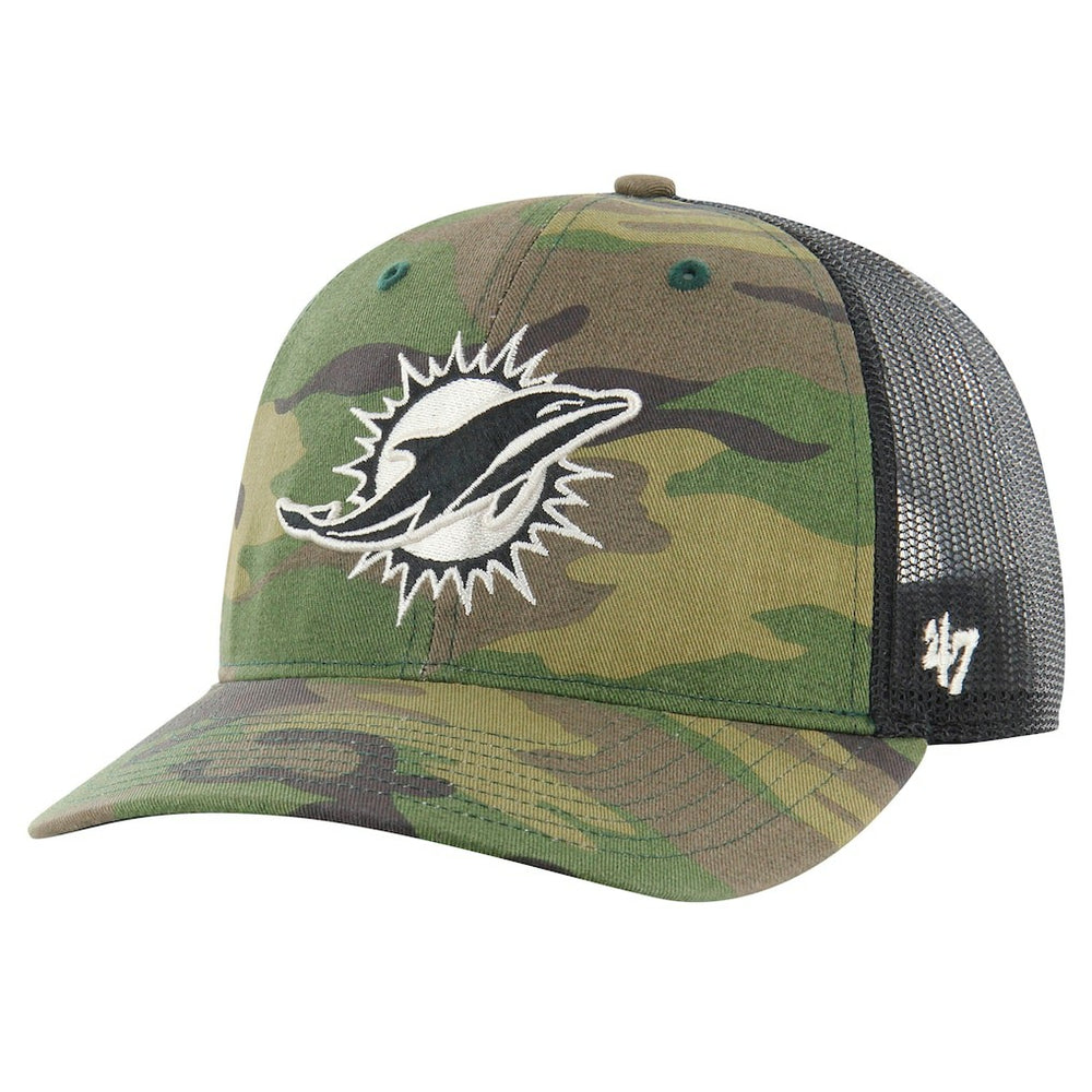Miami Dolphins '47 Trucker Adjustable Hat - Camo Hats