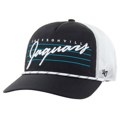 Jacksonville Jaguars '47 Downburst Relaxed Hitch Trucker Adjustable Hat - Black/White Hats