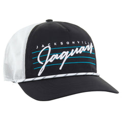 Jacksonville Jaguars '47 Downburst Relaxed Hitch Trucker Adjustable Hat - Black/White Hats
