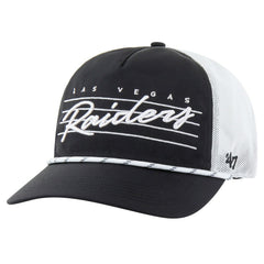 Las Vegas Raiders '47 Downburst Relaxed Hitch Trucker Adjustable Hat - Black/White Hats