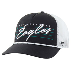 Philadelphia Eagles '47 Downburst Relaxed Hitch Trucker Adjustable Hat - Black/White Hats