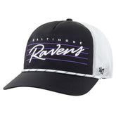 Baltimore Ravens '47 Downburst Relaxed Hitch Trucker Adjustable Hat - Black/White Hats