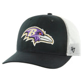 Baltimore Ravens '47 Team Unstructured Trucker Adjustable Hat - Black/White Hats