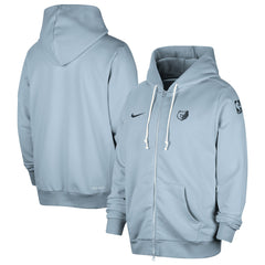 Memphis Grizzlies Authentic Standard Issue Full-Zip Hoodie Jacket Light Blue - Nike