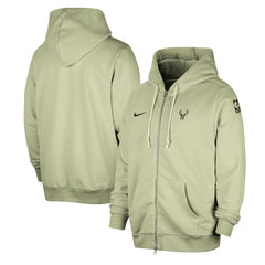Milwaukee Bucks Authentic Standard Issue Full-Zip Hoodie Jacket Green - Nike