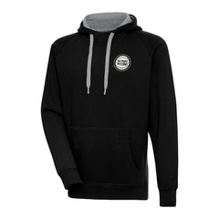 Detroit Pistons Antigua Metallic Logo Victory Pullover Hoodie Black outlet