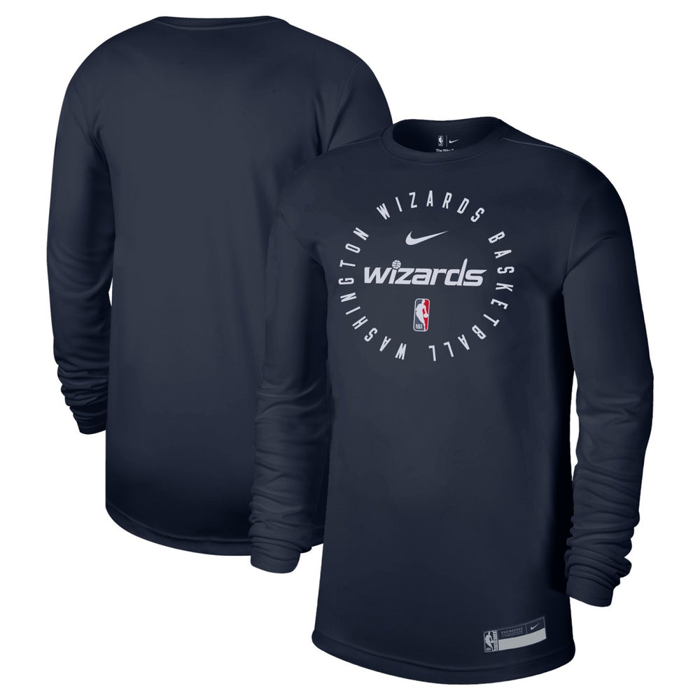 Washington Wizards 2024/25 Legend On-Court Practice Long Sleeve T-Shirt Navy - Nike
