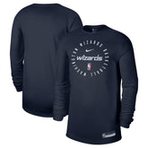 Washington Wizards 2024/25 Legend On-Court Practice Long Sleeve T-Shirt Navy - Nike