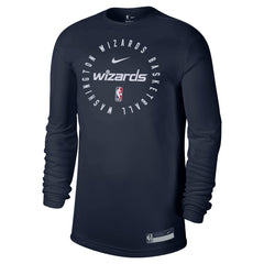 Washington Wizards 2024/25 Legend On-Court Practice Long Sleeve T-Shirt Navy - Nike