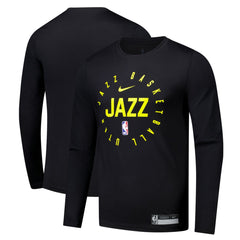 Utah Jazz 2024/25 Legend On-Court Practice Long Sleeve T-Shirt Black - Nike