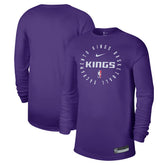 Sacramento Kings 2024/25 Legend On-Court Practice Long Sleeve T-Shirt Purple - Nike