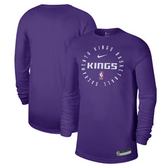 Sacramento Kings 2024/25 Legend On-Court Practice Long Sleeve T-Shirt Purple - Nike