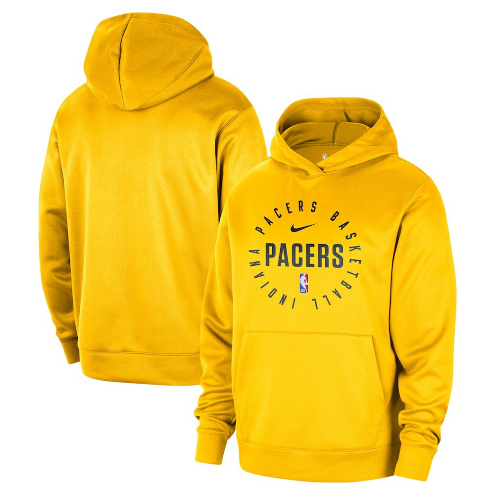 Indiana Pacers 2024/25 Spotlight On-Court Practice Performance Pullover Hoodie Gold - Nike