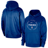 Philadelphia 76ers 2024/25 Spotlight On-Court Practice Performance Pullover Hoodie Royal - Nike