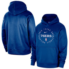 Philadelphia 76ers 2024/25 Spotlight On-Court Practice Performance Pullover Hoodie Royal - Nike