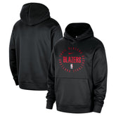 Portland Trail Blazers 2024/25 Spotlight On-Court Practice Performance Pullover Hoodie Black - Nike