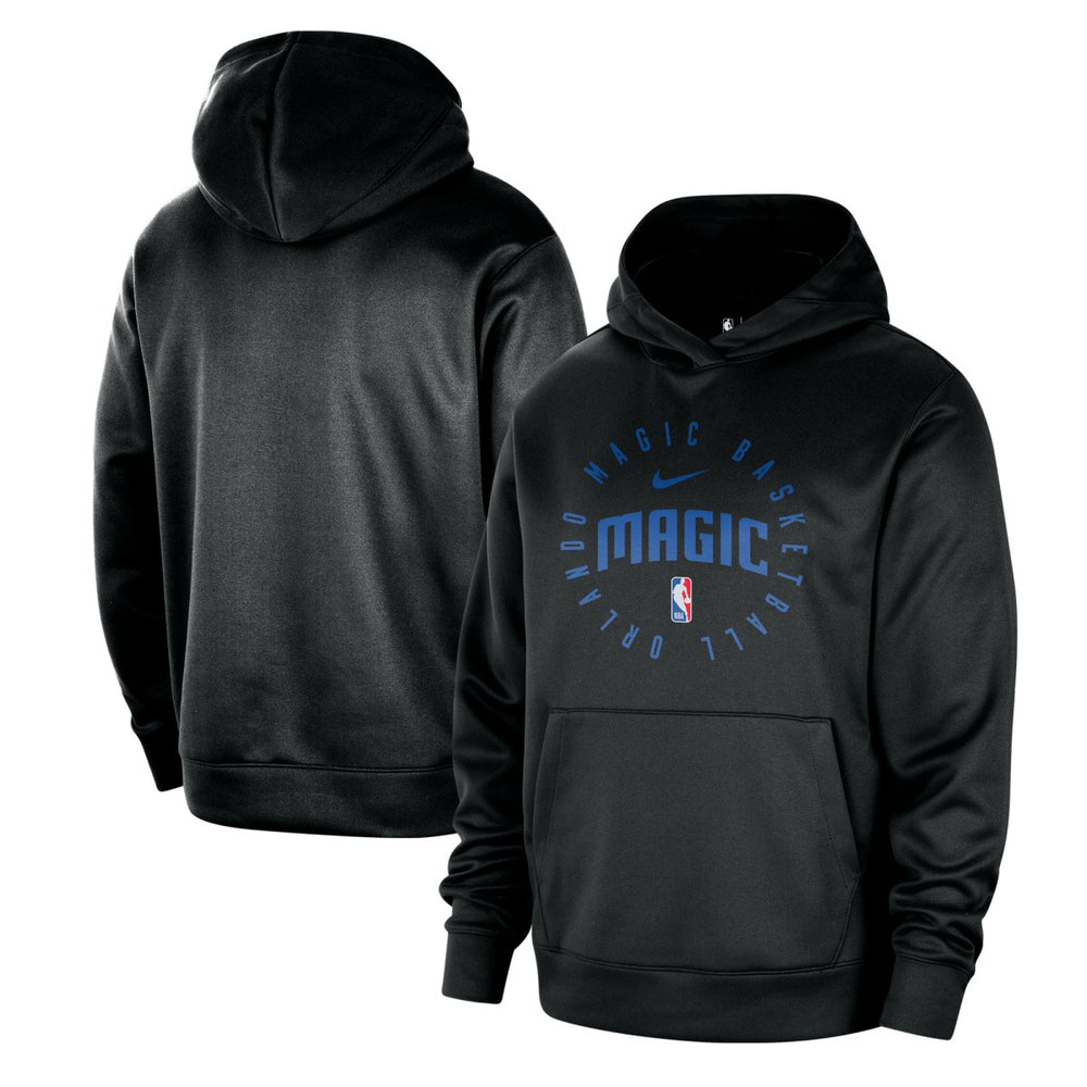 Orlando Magic 2024/25 Spotlight On-Court Practice Performance Pullover Hoodie Black - Nike