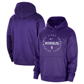 Sacramento Kings 2024/25 Spotlight On-Court Practice Performance Pullover Hoodie Purple - Nike