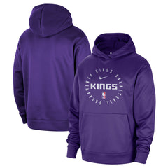 Sacramento Kings 2024/25 Spotlight On-Court Practice Performance Pullover Hoodie Purple - Nike