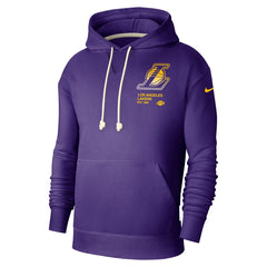 Los Angeles Lakers Courtside Standard Issue Premium Performance Pullover Hoodie Purple - Nike