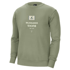 Milwaukee Bucks Jordan Brand Courtside Statement Edition Heavyweight Pullover Sweatshirt Green