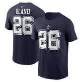 DaRon Bland Dallas Cowboys Player Name & Number T-Shirt - Navy T-shirts