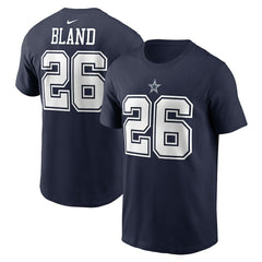 DaRon Bland Dallas Cowboys Player Name & Number T-Shirt - Navy T-shirts