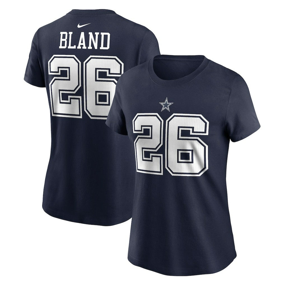 DaRon Bland Dallas Cowboys Women's Player Name & Number T-Shirt - Navy T-shirts