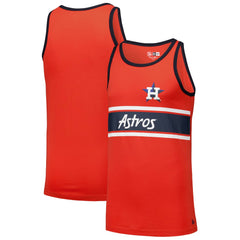 Houston Astros New Era Jersey Ringer Tank Top - Orange Jerseys