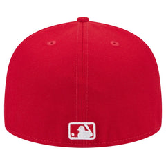Miami Marlins New Era White Logo 59FIFTY Fitted Hat - Red Hats