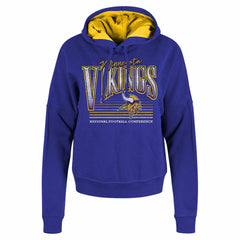Minnesota Vikings New Era Women's Boxy Pullover Hoodie - Purple Hoodies